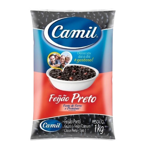 FEIJAO PRETO TP 1 CAMIL 1 KG