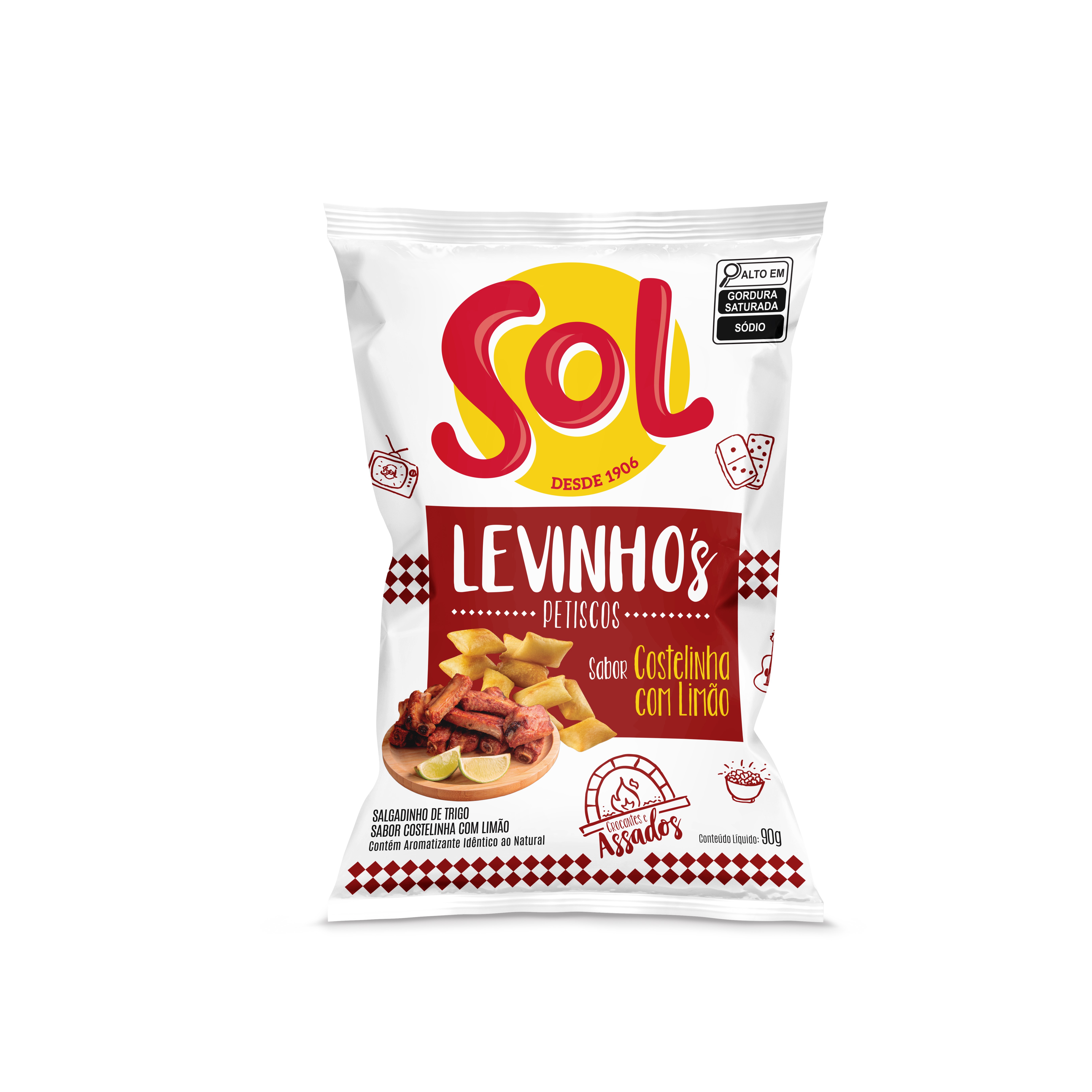 JM SALGADINHO LEVINHOS 90 G COST. LIMAO