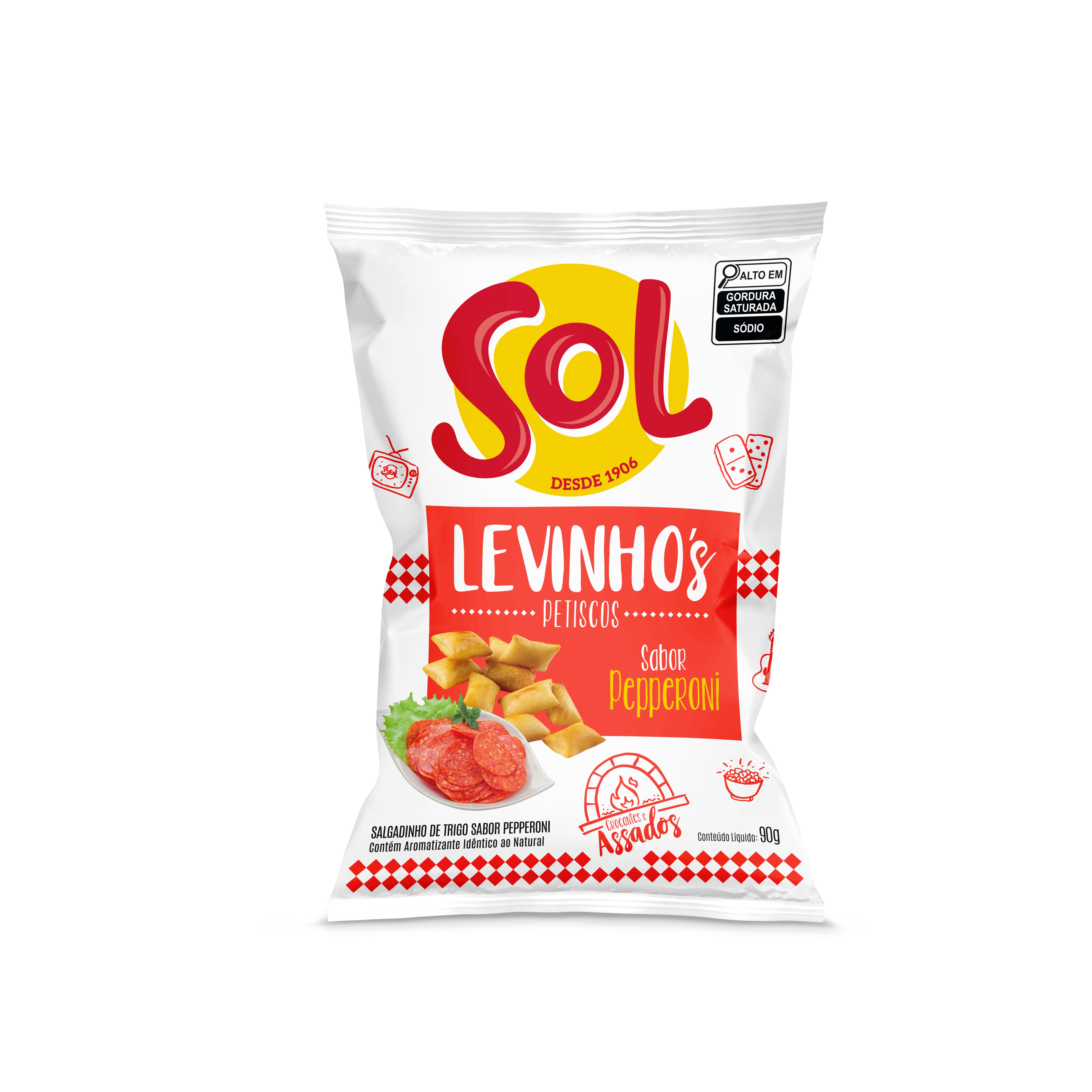JM SALGADINHO LEVINHOS 90 G PEPPERONI