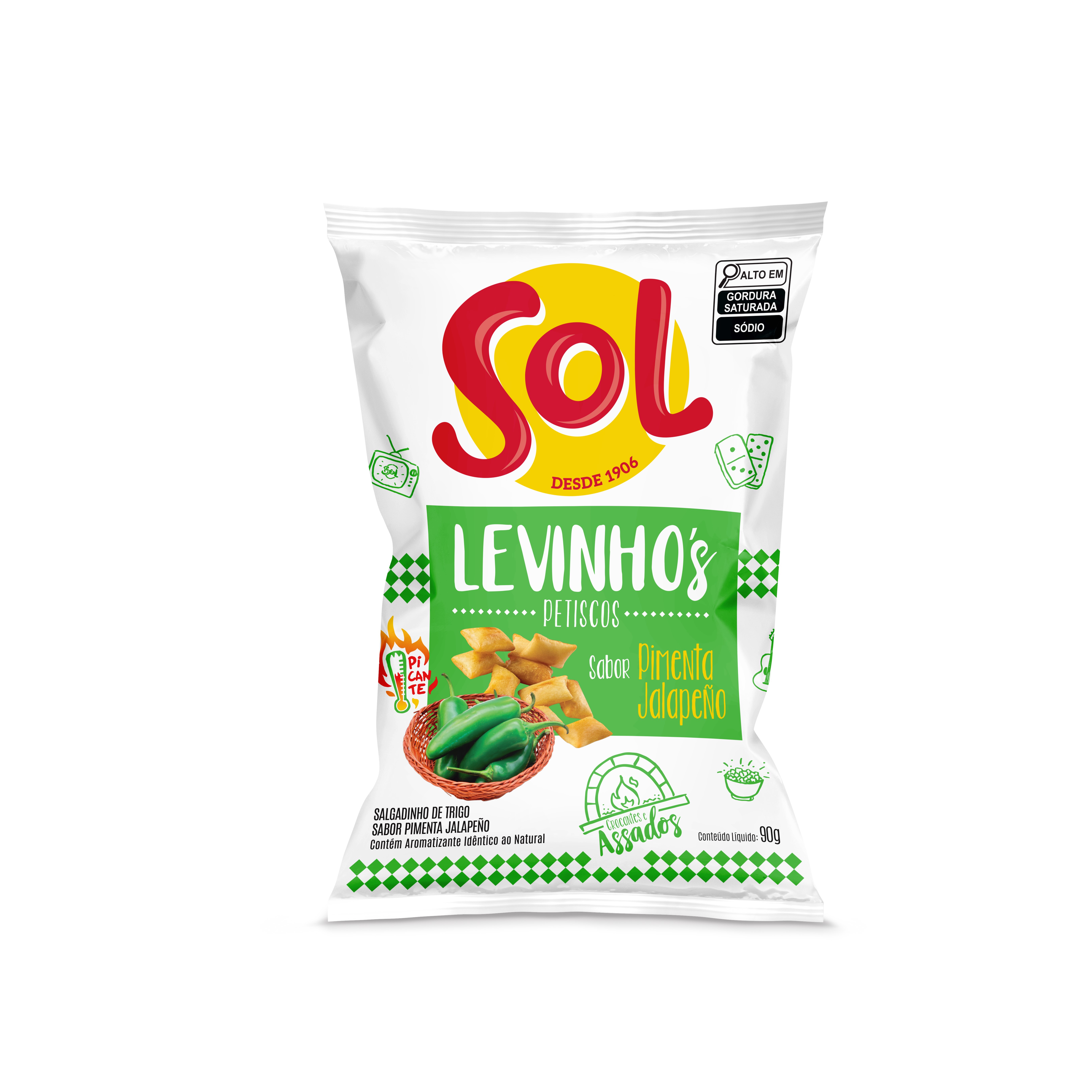 JM SALGADINHO LEVINHOS 90 G PIMENTA JALA