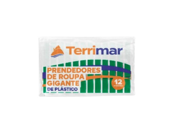 PRENDEDOR DE ROUPA TERRIMAR 12UN PLAS GG