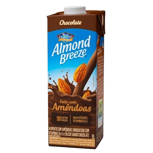 LEITE DE AMENDOA ALMOND BREEZE CHOC 1 L