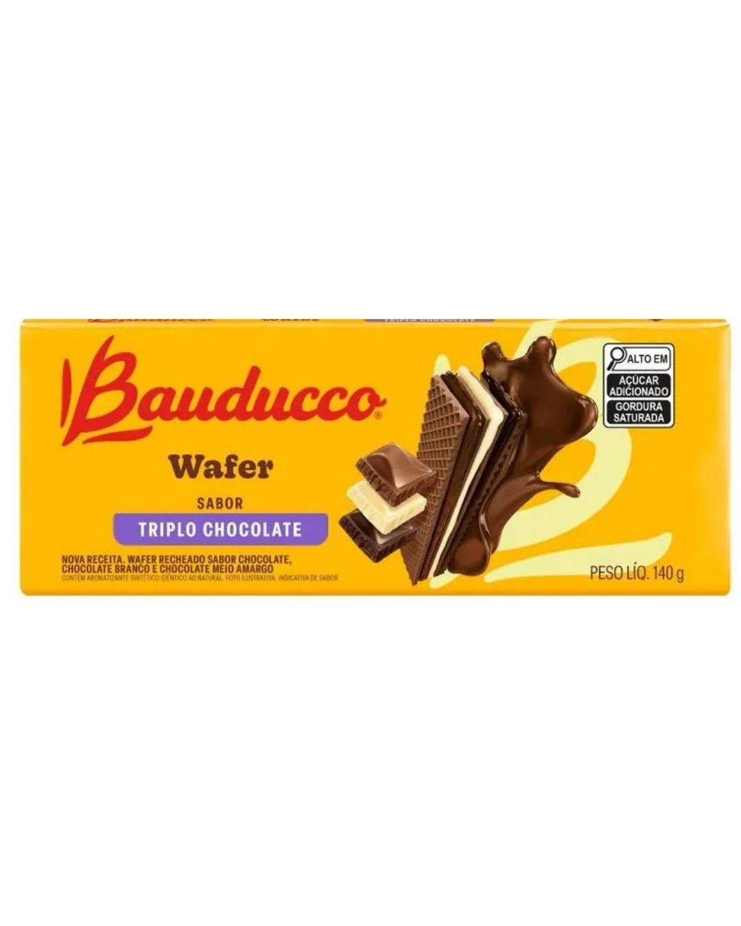 BA WAFER BAUDUCCO 140G CHOCO TRIPLO