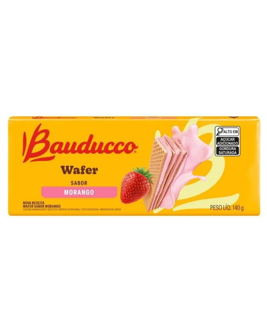 BA WAFER BAUDUCCO 140G MORANGO