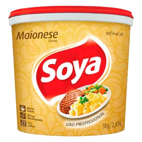 MAIONESE BALDE 3 KG SOYA