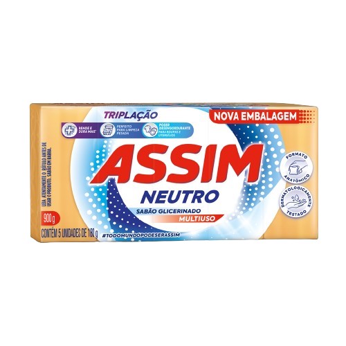 FL SABAO BARRA AMARELO 900 G ASSIM