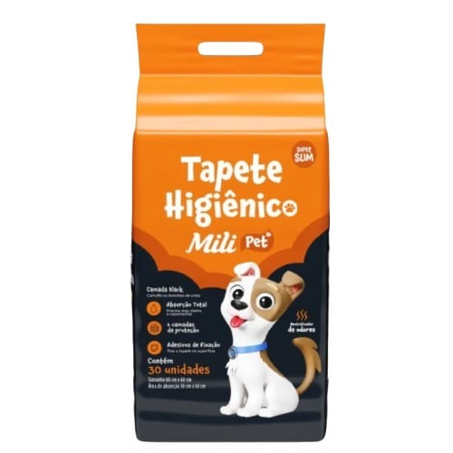 TAPETE HIGIENICO MILI 60X60 30UN PET