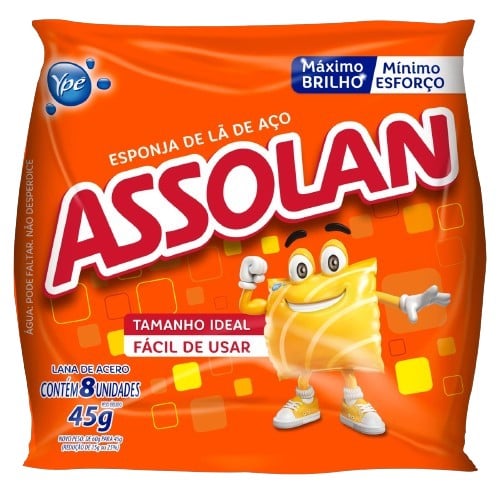 YPE ESPONJA DE ACO ASSOLAN 45G