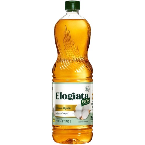 OLEO DE ALGODAO PET 900 ML ELOGIATA