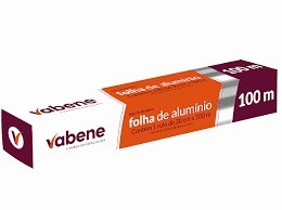 PAPEL ALUMINIO 30CM X 100M VABENE