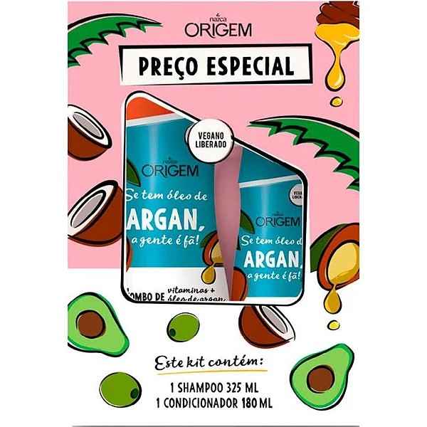 KIT SH + COND. ORIGEM 325+180ML OLEO ARG