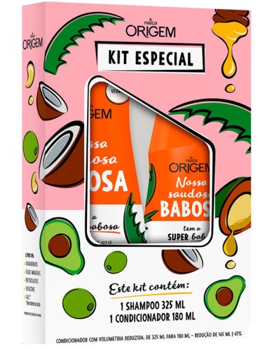 KIT SH + COND. ORIGEM 325+180ML BABOSA