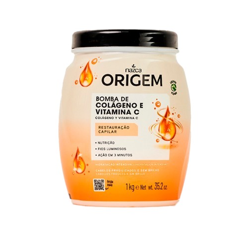 CREME CABELO ORIGEM 1 KG BOMBA COLAG VIT