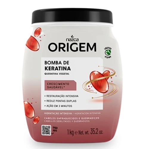 CREME CABELO ORIGEM 1 KG BOMBA KERATINA