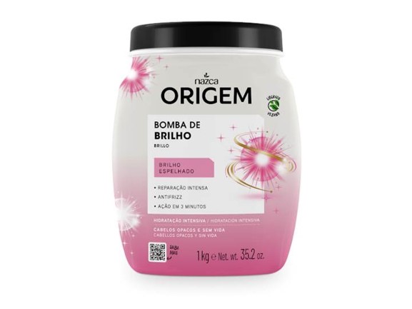CREME CABELO ORIGEM 1 KG BOMBA DE BRILHO