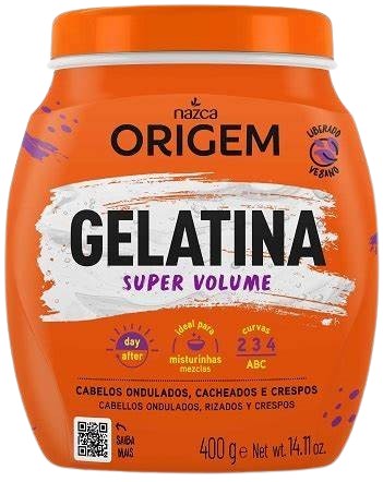 GELATINA CAPILAR ORIGEM 400 G SUP VOLUME