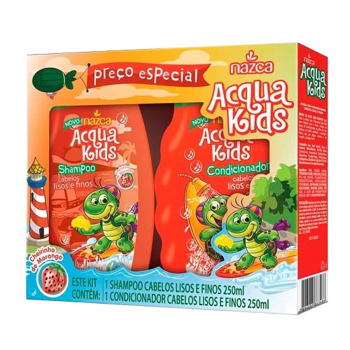 KIT SH + COND. ACQUA KIDS 250ML LISO  VG