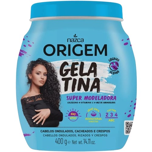 GELATINA CAPILAR ORIGEM 400G SUP MODELAD