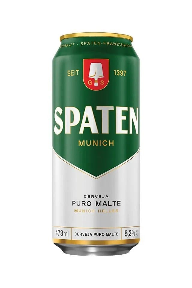 CERVEJA SPATEN LATA 473 ML