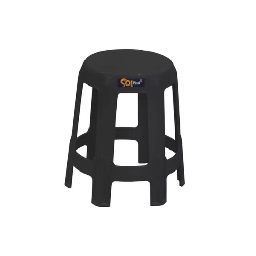 BANQUETA GUAXUMA 6 PES PRETA SOLPLAST