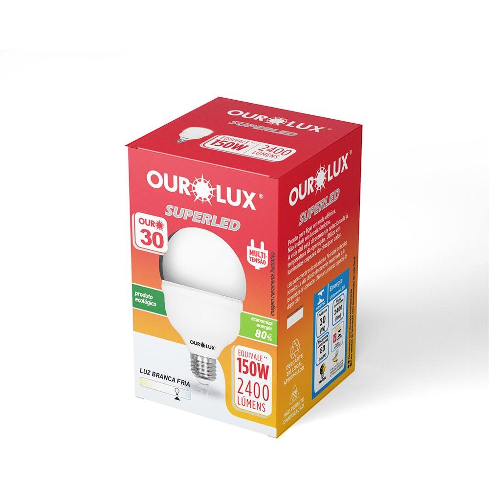 LAMPADA SUPERLED OUROLUX 30T 6500K