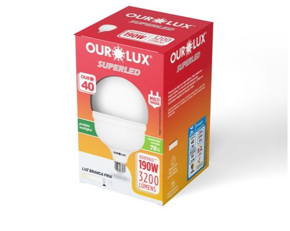 LAMPADA SUPERLED OUROLUX 40T 6500K