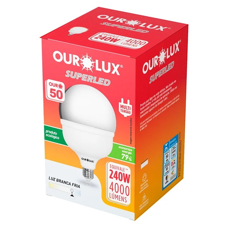 LAMPADA SUPERLED OUROLUX 50T 6500K
