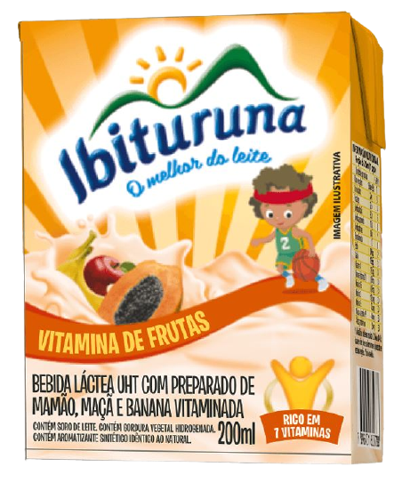 BEBIDA LACTEA IBITURUNA 200 ML VIT.FRUTA