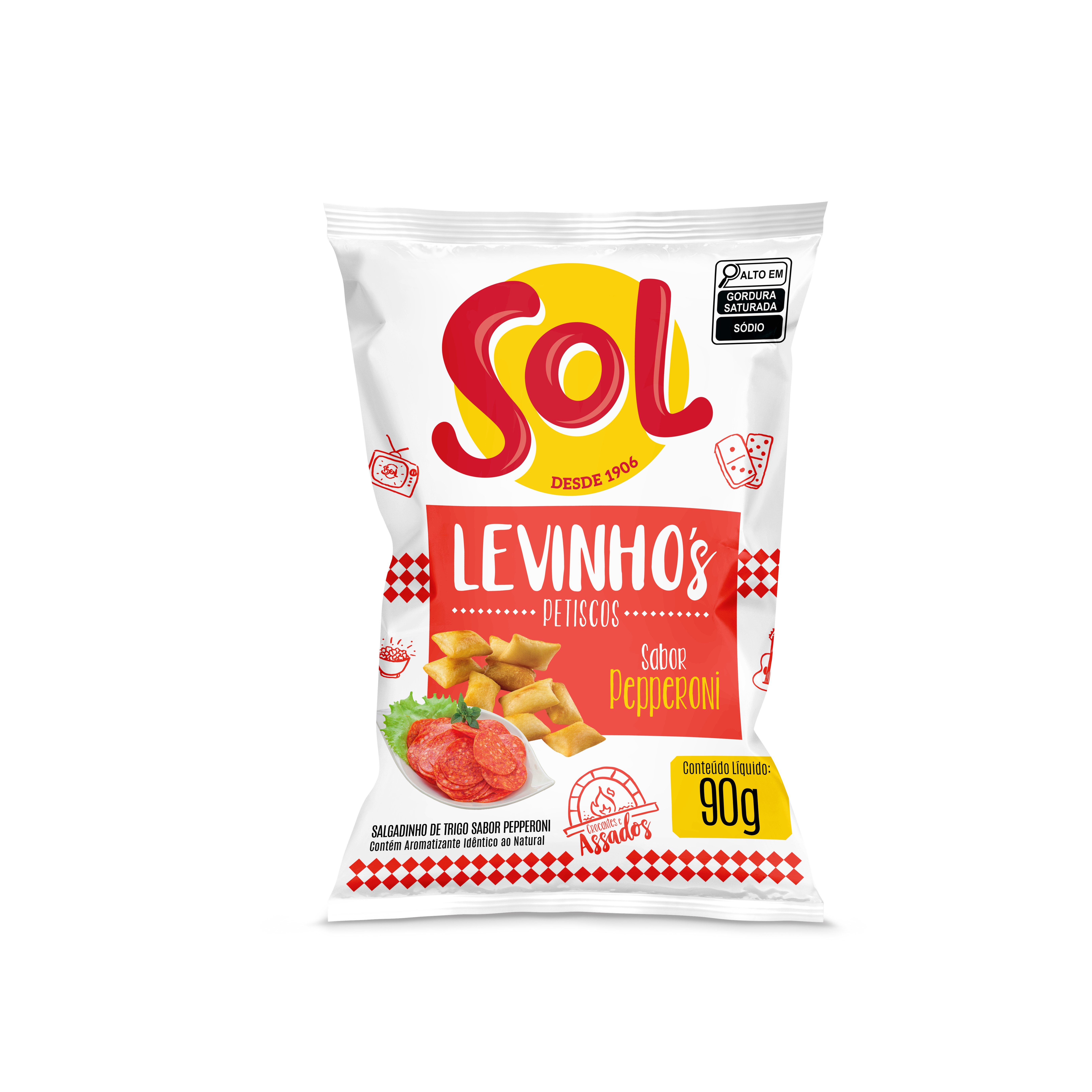JM SALGADINHO LEVINHOS 50 G PEPPERONI