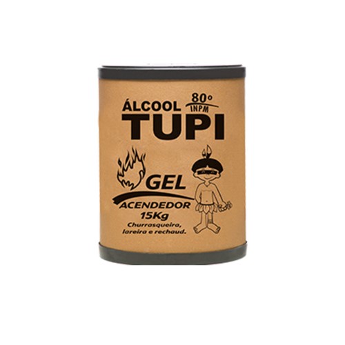 ALCOOL GEL ACENDEDOR 80º TUPI 15 KG