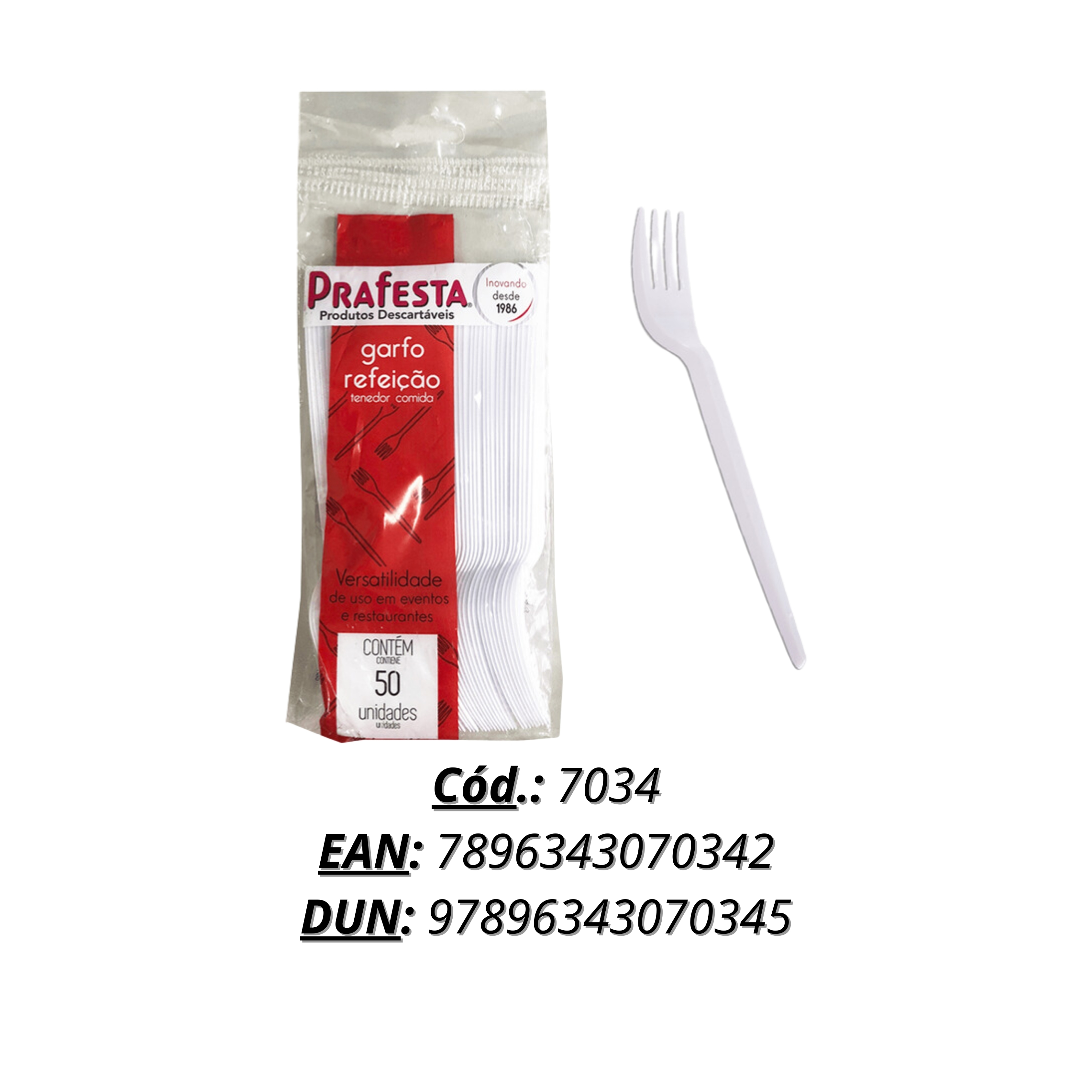PF GARFO REFEICAO BRANCO C50 7034