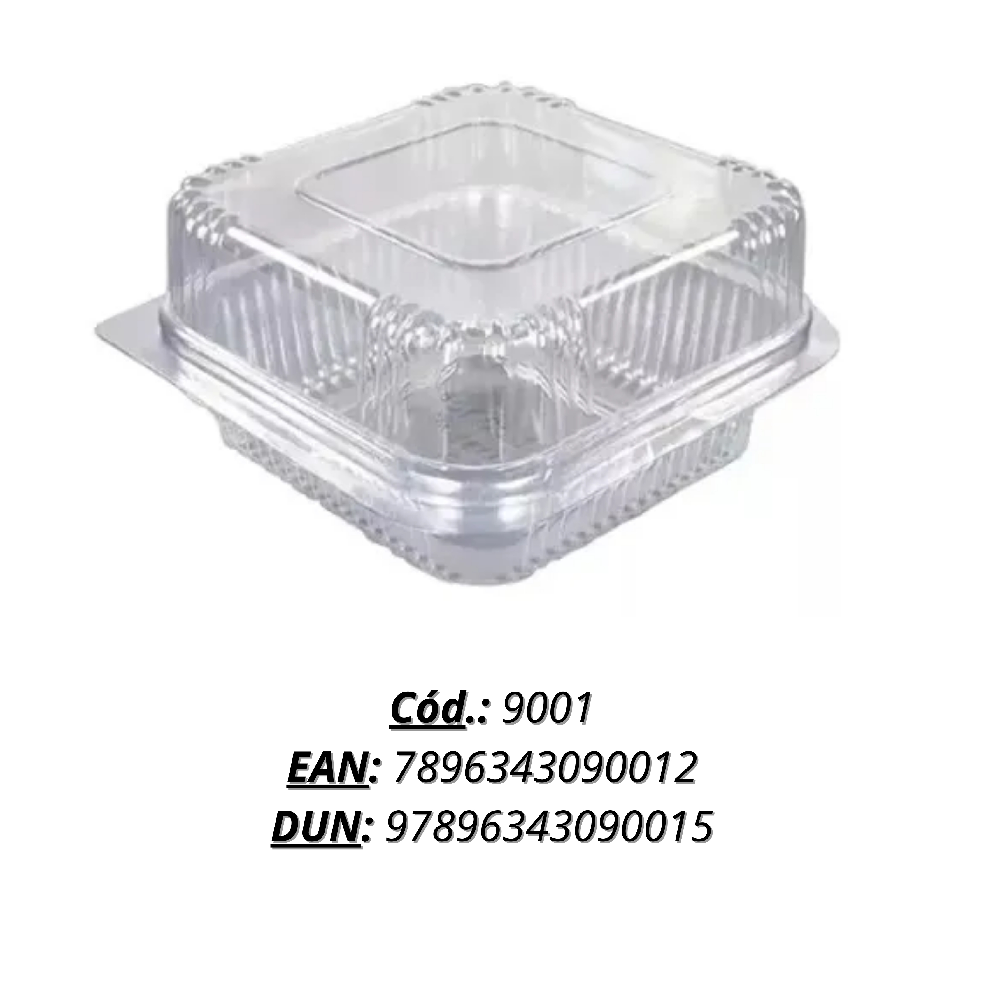 PF EMBALAGEM DOCE QUADRADO C300 9001