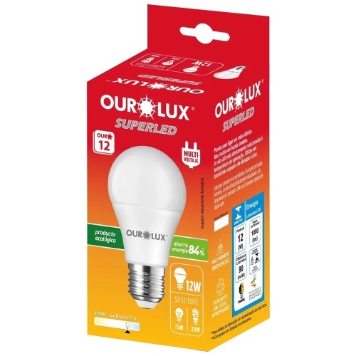 LAMPADA SUPERLED OUROLUX 12W 3000K
