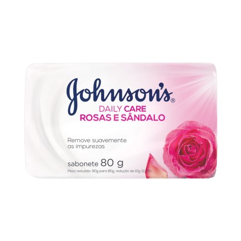 SABONETE JOHNSONS ROSAS E SANDALO 80 G