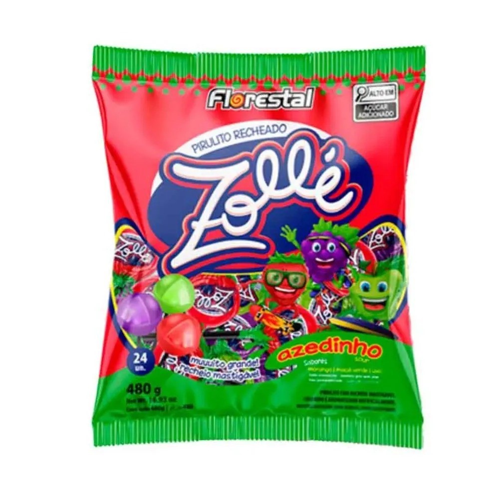 PIRULITO ZOLLE AZEDINHO SORTIDO 480 G
