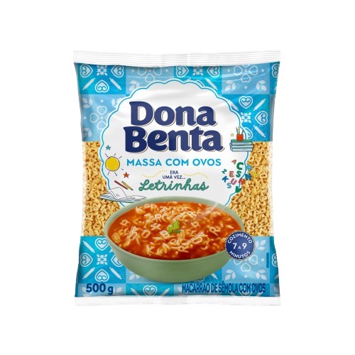 JM MAC. D.BENTA LETRINHA OVOS 500 G