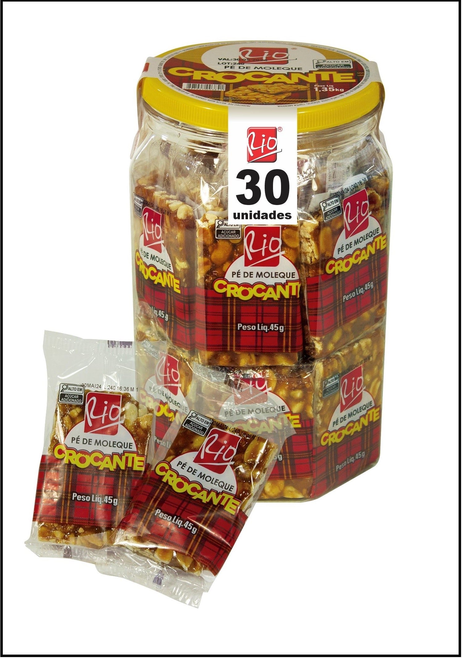 PE DE MOLEQUE MORENINHA POTE 30X45G