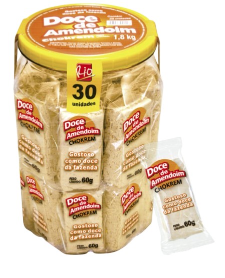 DOCE AMEND. CHOKREM MORENINHA POT 30X60G