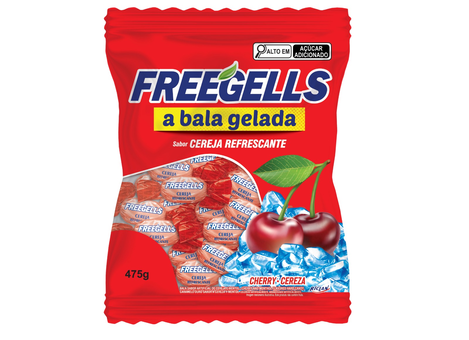 BALA FREEGELLS CEREJA 475 G