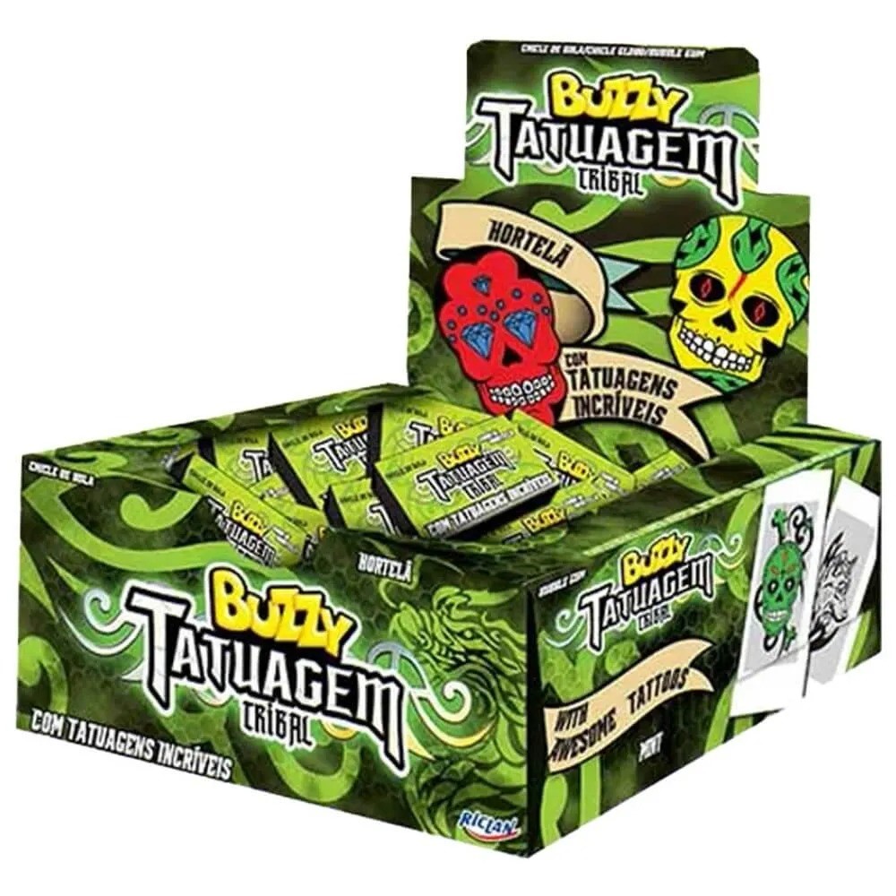 CHICLETE BUZZY TATTOO TRIBAL HORTEL 360G