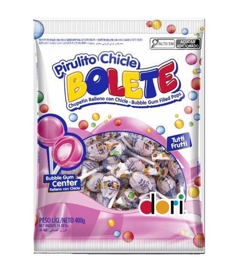 PIRULITO DORI BOLETE 400 G TUTTI FRUTTI
