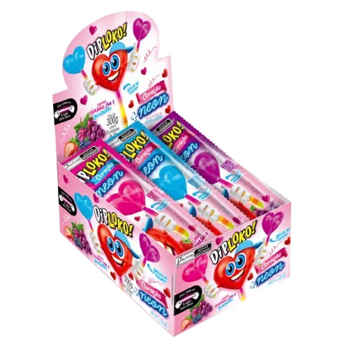 PIRULITO DIP LOKO NEON CORACAO 10G