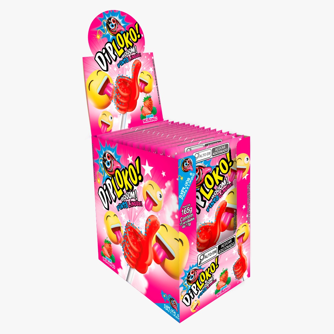 PIRULITO DIP LOKO EXPLOS PINTA 11G