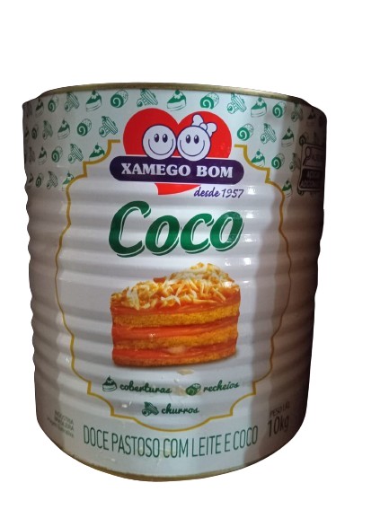 DOCE DE LEITE E COCO XAMEGO 10KG LATA