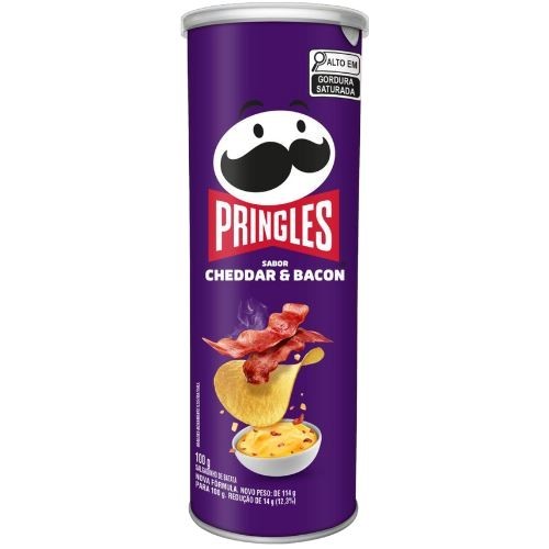 BATATA PRINGLES 105 G CHEDAR BACON