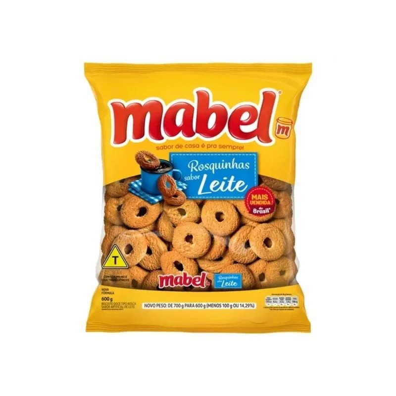 ROSQUINHA MABEL 600 G LEITE