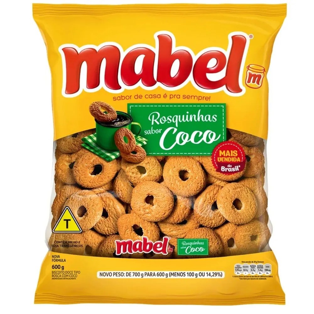 ROSQUINHA MABEL 600 G COCO