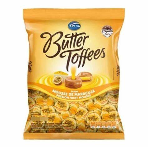 BALA ARCOR BUTTER TOFFEES MARACUJA 400G