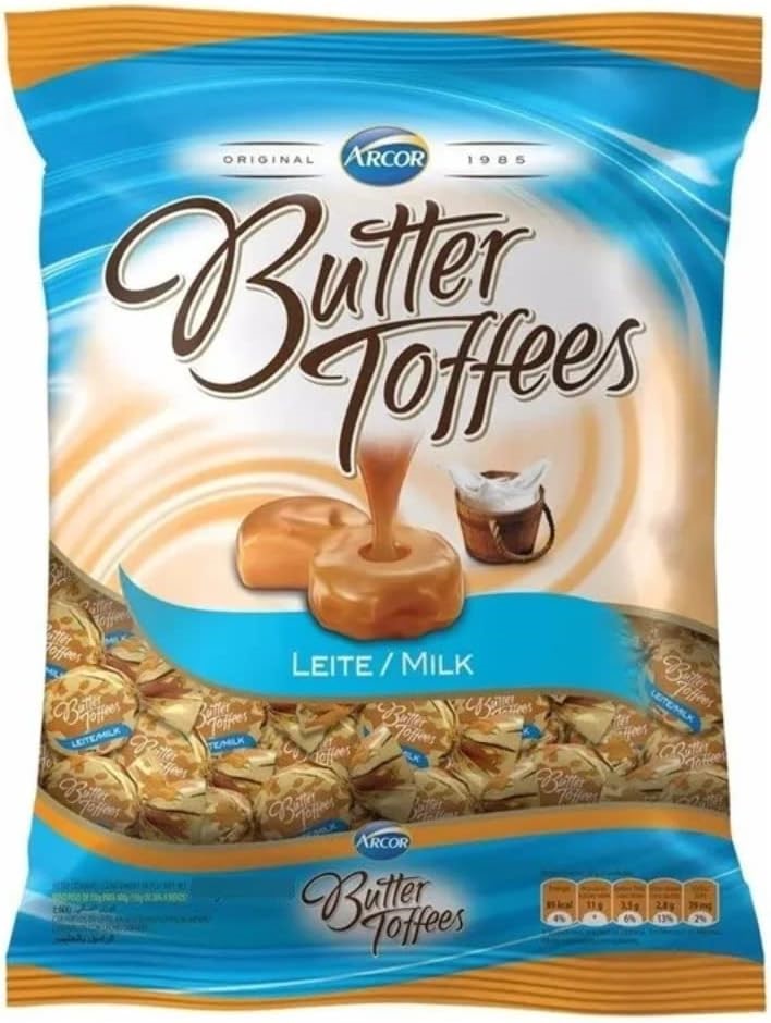 BALA ARCOR BUTTER TOFFEES LEITE 400G