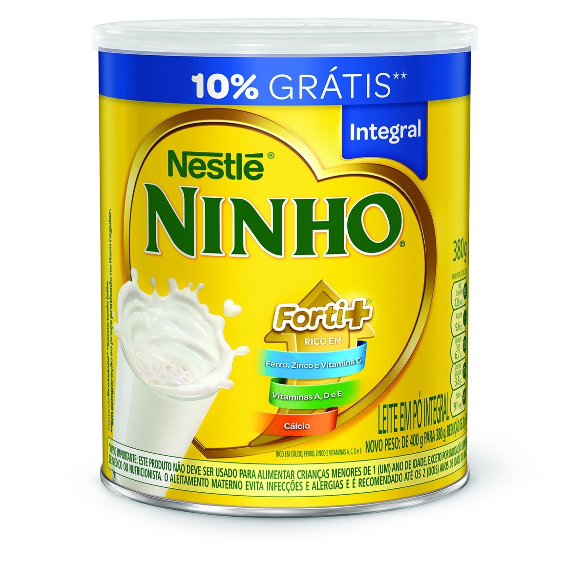 LEITE EM PO INTEGRAL 380 G NINHO 10%